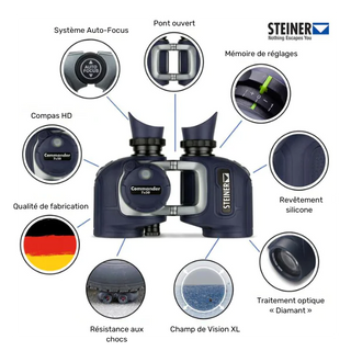 Steiner Commander 7X50 Fernglas mit Kompass 