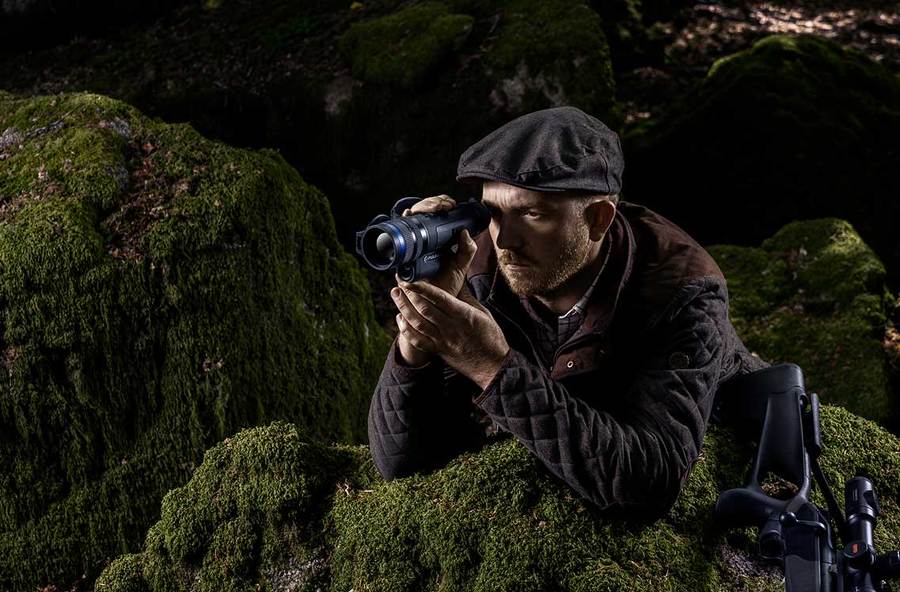 monokular PULSAR Wärmebildgerät TELOS LRF XL50 mit integriertem Entfernungsmesser 