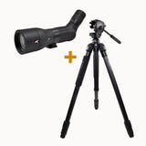 fernrohre Kite Optics KSP 80 HD 25-50X80 + Stativ Ardea CF mit Manfrotto 128 RC Videoneiger 