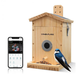 Nichoir à oiseaux connecté avec détection des espèces par ia ez-nesteye